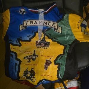 Serra Multicolor France Cycling Jersey And 2 More 3 Total